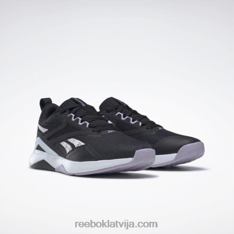 nanoflex tr 20 sieviešu treniņu apavi0T464136 Reebok kodols melns/ftwr balts/violeta oāze