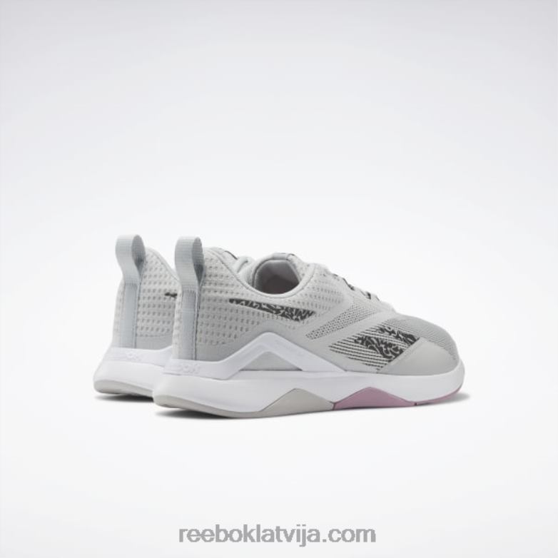 nanoflex tr 20 sieviešu treniņu apavi0T464161 Reebok tīri pelēks 2/ftwr white/core black