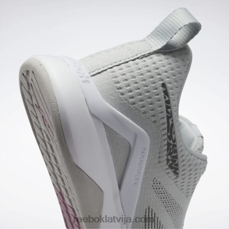 nanoflex tr 20 sieviešu treniņu apavi0T464161 Reebok tīri pelēks 2/ftwr white/core black