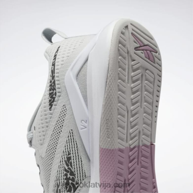 nanoflex tr 20 sieviešu treniņu apavi0T464161 Reebok tīri pelēks 2/ftwr white/core black