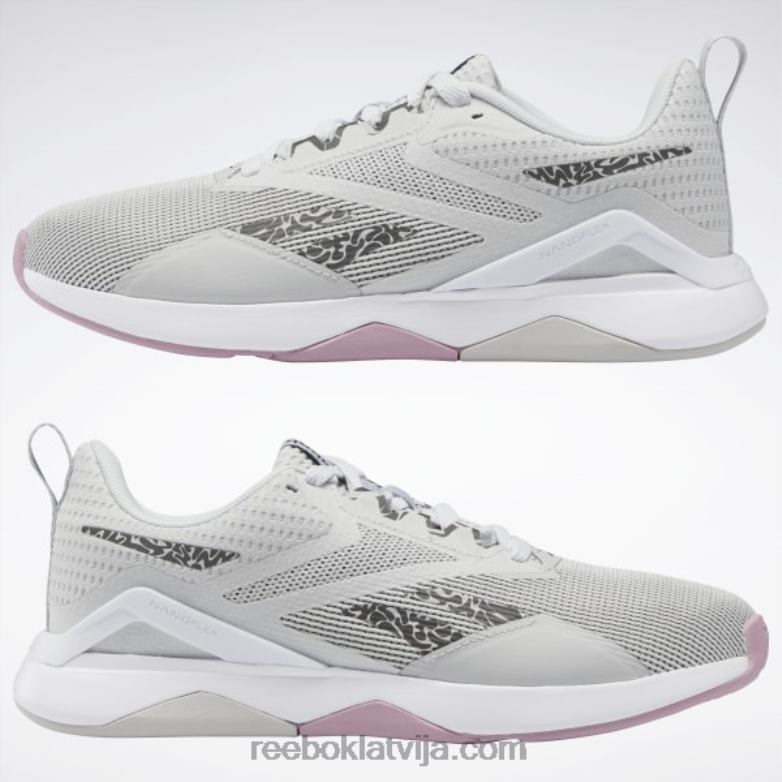 nanoflex tr 20 sieviešu treniņu apavi0T464161 Reebok tīri pelēks 2/ftwr white/core black
