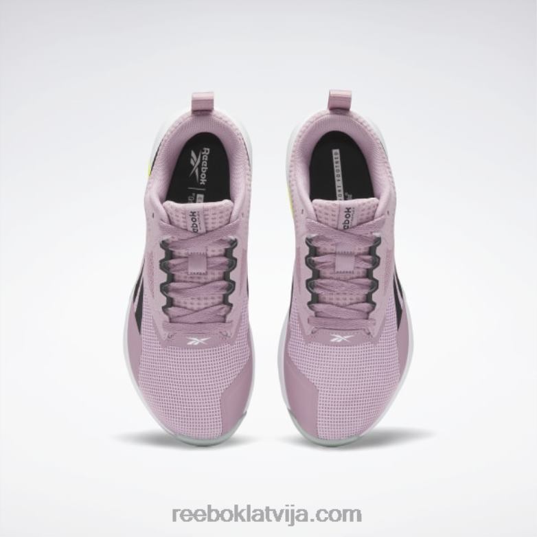 nanoflex tr 20 sieviešu treniņu apavi0T464196 Reebok infūzijas ceriņi / serdes melns / piejūras pelēks