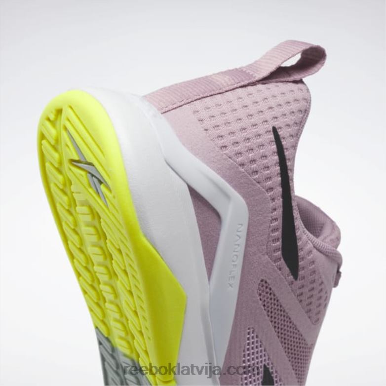 nanoflex tr 20 sieviešu treniņu apavi0T464196 Reebok infūzijas ceriņi / serdes melns / piejūras pelēks