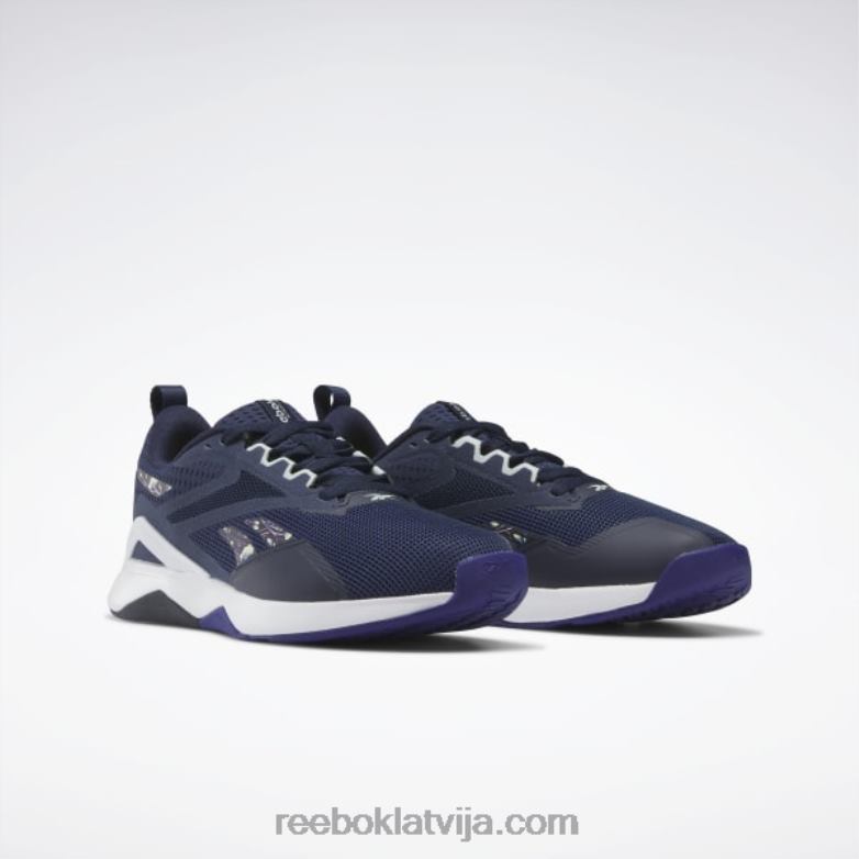 nanoflex tr 20 sieviešu treniņu apavi0T464202 Reebok vektors flotes/bold purpurs/piejūras pelēks