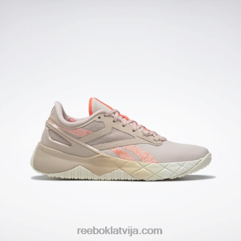 nanoflex tr sieviešu treniņa apavi0T464297 Reebok mīksts ekrū/kanjona koraļļu/apelsīnu uzliesmojums
