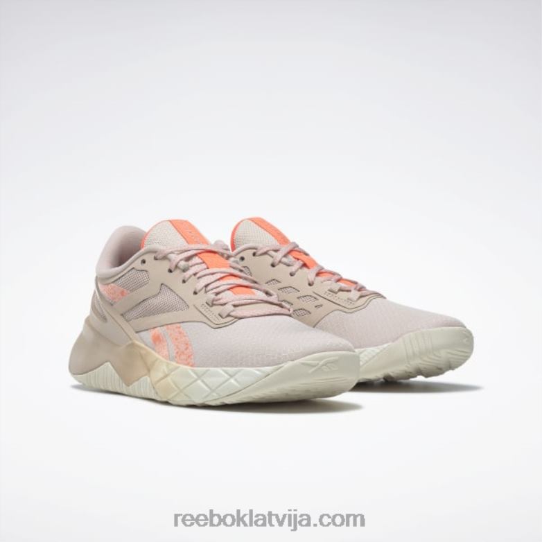 nanoflex tr sieviešu treniņa apavi0T464297 Reebok mīksts ekrū/kanjona koraļļu/apelsīnu uzliesmojums