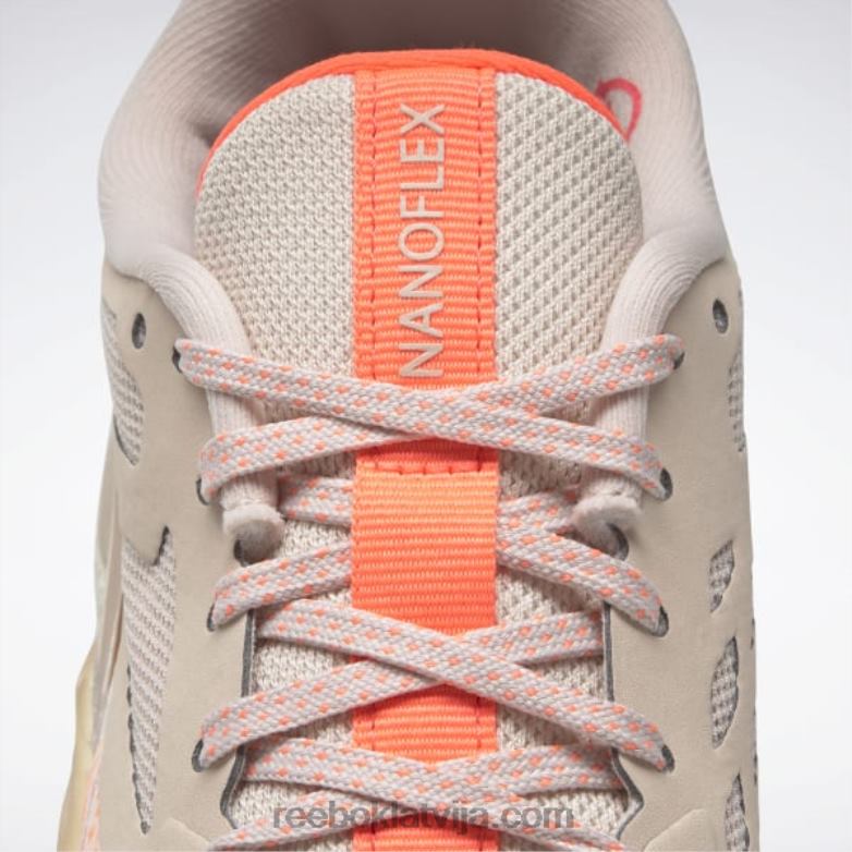 nanoflex tr sieviešu treniņa apavi0T464297 Reebok mīksts ekrū/kanjona koraļļu/apelsīnu uzliesmojums