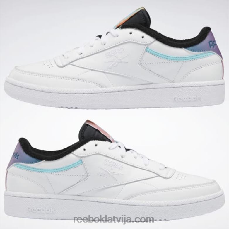 nao serati club c kurpes0T464967 Reebok ftwr white/prelude purple/core black