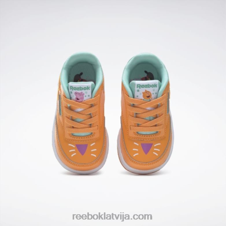 peppa cūku klubs c kurpes - toddler bērni 0T4641412 Reebok maksimālais apelsīns/bīstams oranžs/daļēji nākotnes zilgans