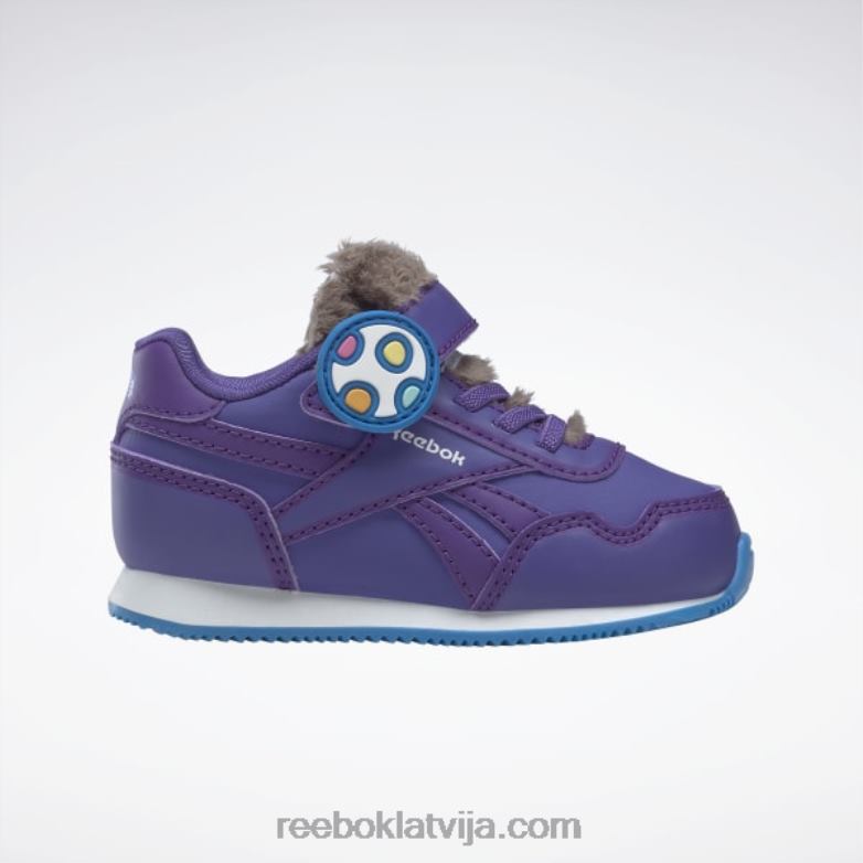 peppa pig classic jogger 3 1v apavi - toddler bērni 0T4641423 Reebok pushy purple/magic purple/energy blue