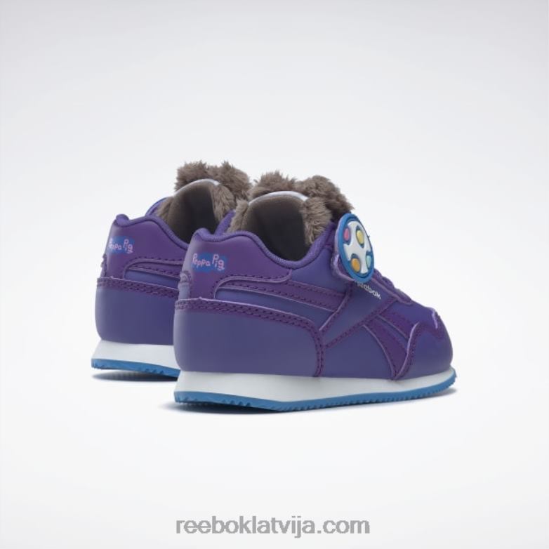 peppa pig classic jogger 3 1v apavi - toddler bērni 0T4641423 Reebok pushy purple/magic purple/energy blue