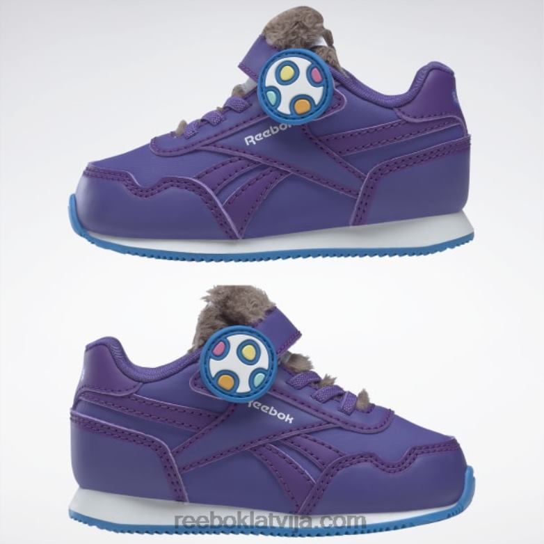 peppa pig classic jogger 3 1v apavi - toddler bērni 0T4641423 Reebok pushy purple/magic purple/energy blue