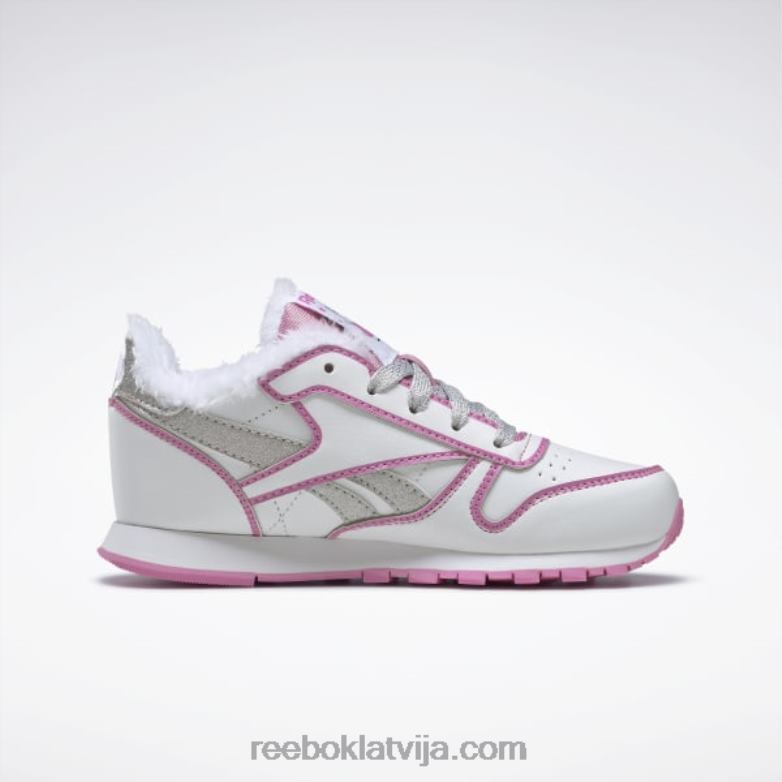 peppa pig klasiskās ādas apavi - pirmsskolas bērni 0T4641443 Reebok ftwr balts/icono rozā