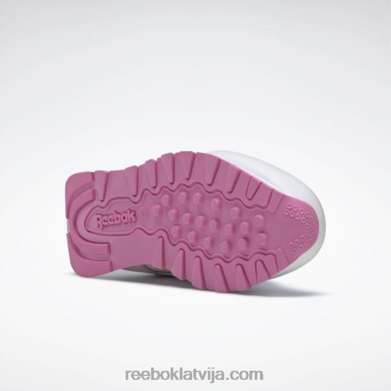 peppa pig klasiskās ādas apavi - pirmsskolas bērni 0T4641443 Reebok ftwr balts/icono rozā