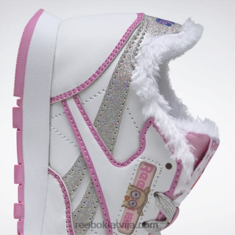 peppa pig klasiskās ādas apavi - pirmsskolas bērni 0T4641443 Reebok ftwr balts/icono rozā