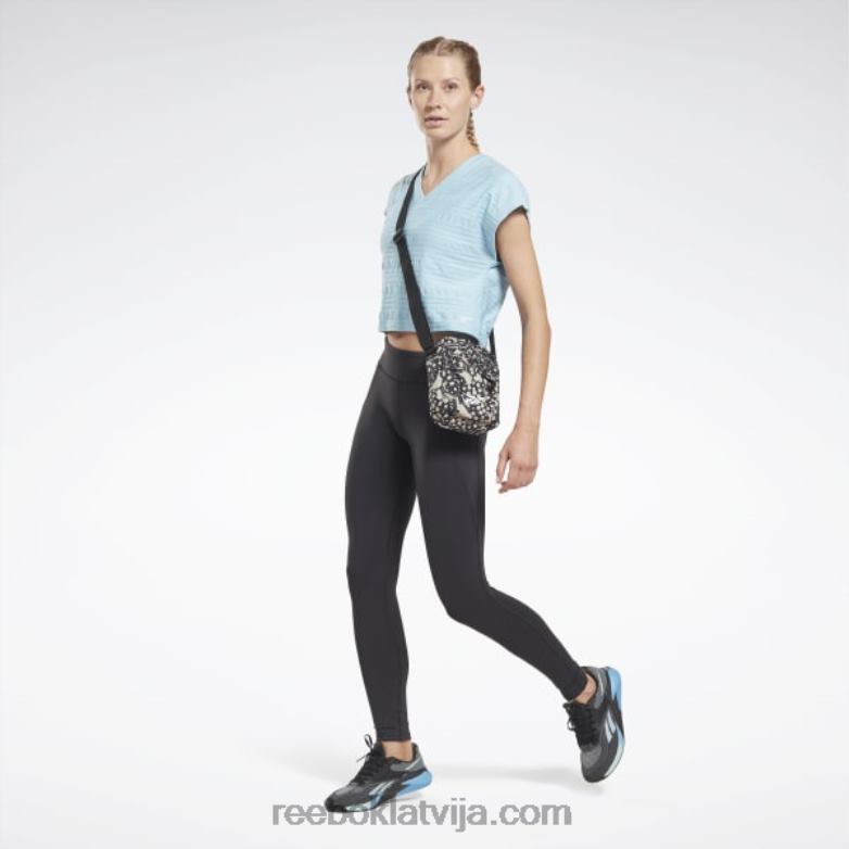 perforēts t-krekls sievietes 0T464895 Reebok zila pērle