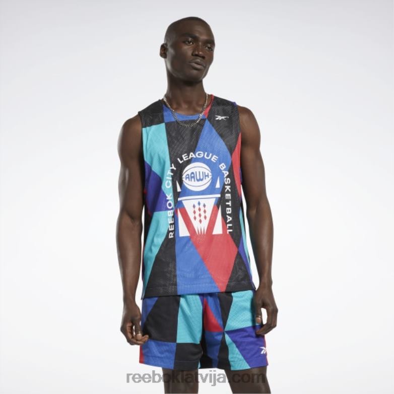 pilsētas līgas apgrieztā tīkla krekls vīriešiem 0T4641310 Reebok vektors zils