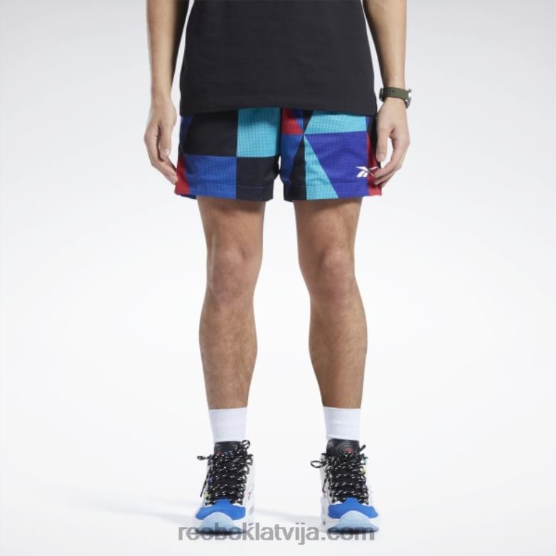 pilsētas līgas tīkla šorti vīriešiem 0T4641237 Reebok vektors zils