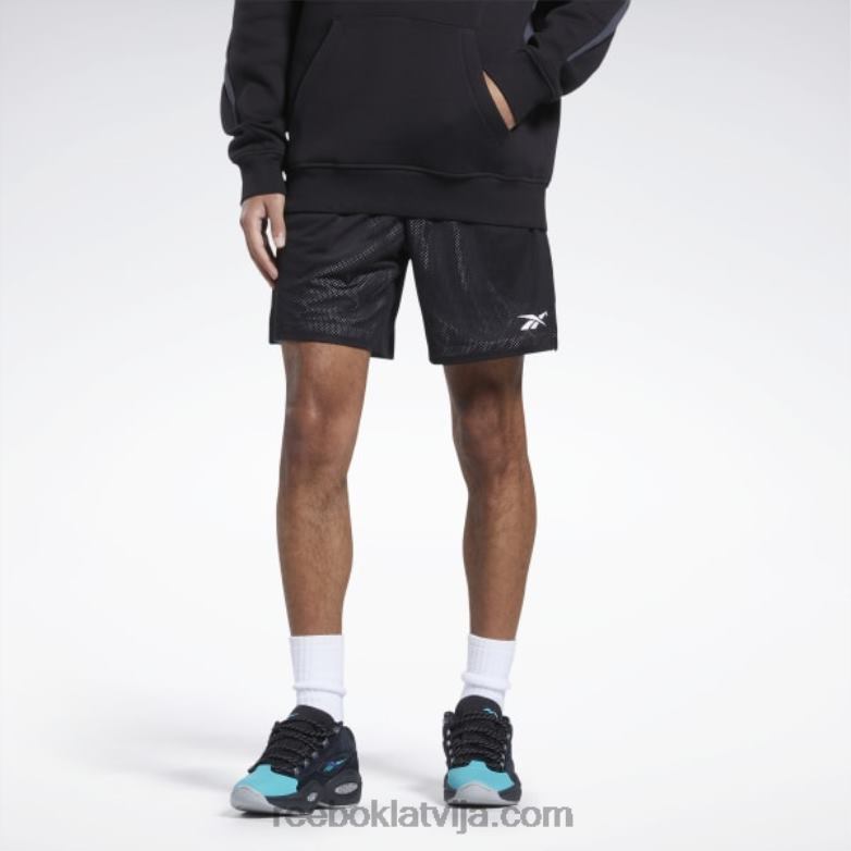 pilsētas līgas tīkla šorti vīriešiem 0T4641287 Reebok melns