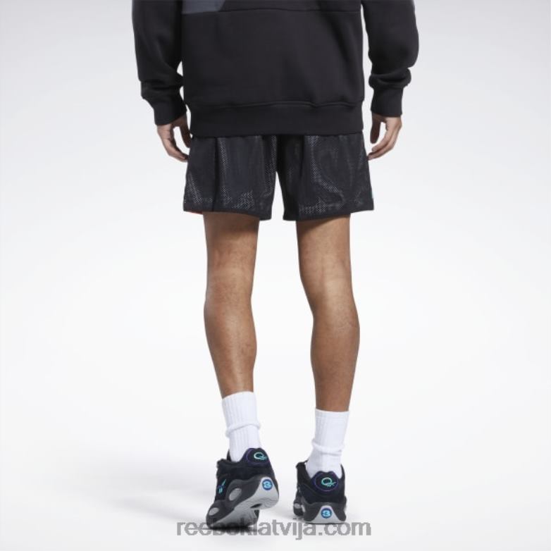pilsētas līgas tīkla šorti vīriešiem 0T4641287 Reebok melns