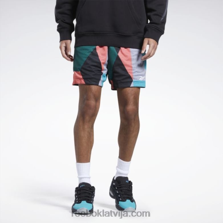 pilsētas līgas tīkla šorti vīriešiem 0T4641287 Reebok melns