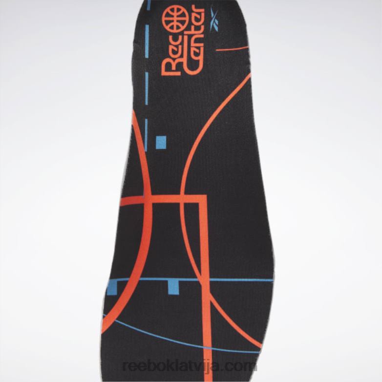 pump omni zone ii basketbola apavi0T4646 Reebok kodols melns/krīts/oranžs uzliesmojums