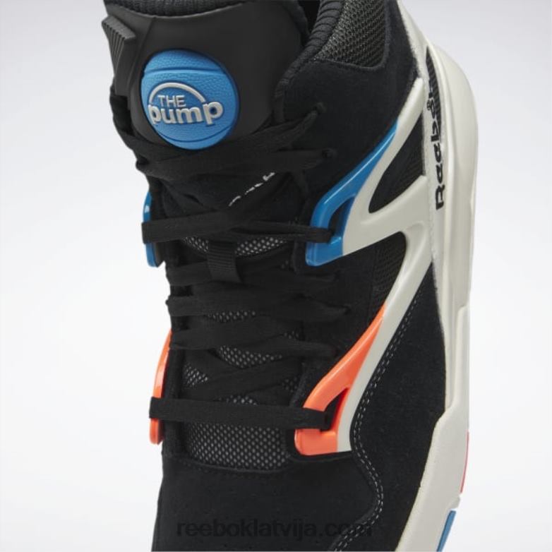 pump omni zone ii basketbola apavi0T4646 Reebok kodols melns/krīts/oranžs uzliesmojums