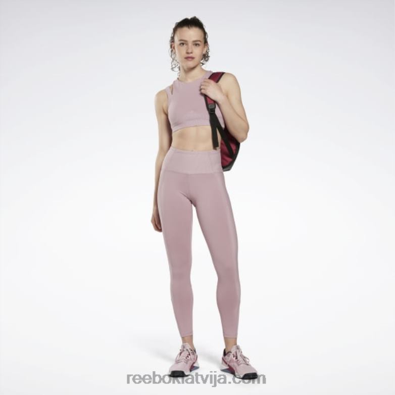 ribu augstceltnes legingi sievietes 0T464665 Reebok uzliets ceriņš