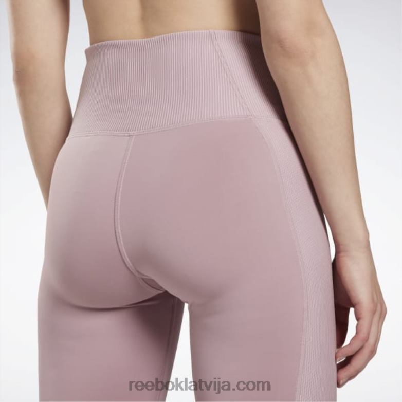 ribu augstceltnes legingi sievietes 0T464665 Reebok uzliets ceriņš