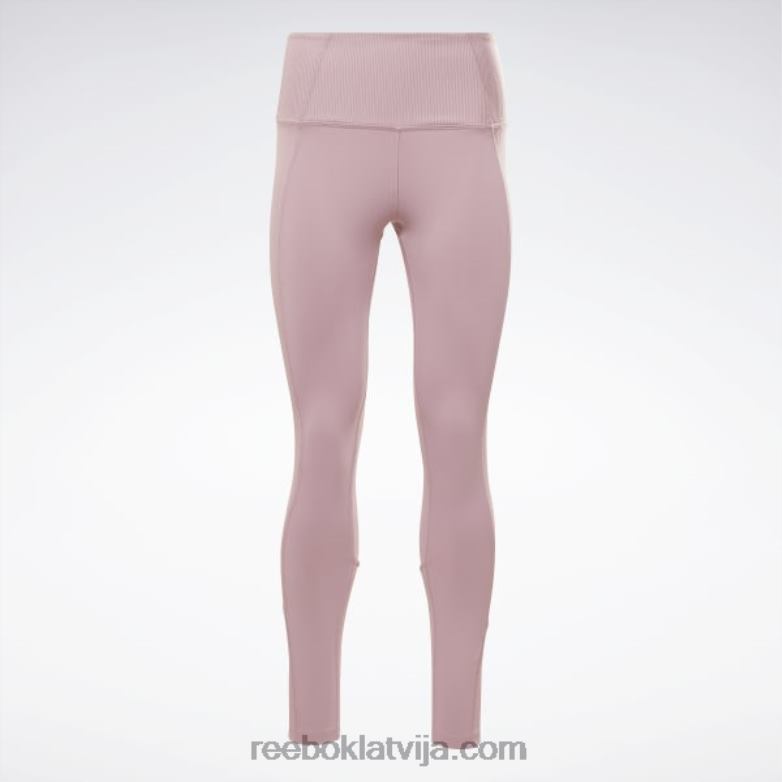 ribu augstceltnes legingi sievietes 0T464665 Reebok uzliets ceriņš