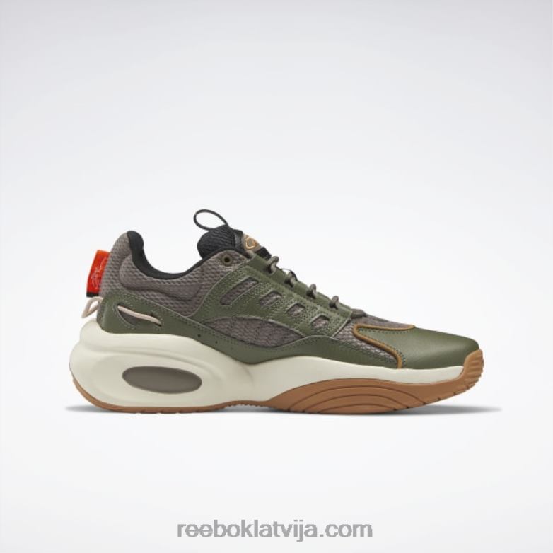 risinājums vidus basketbola apaviem0T464213 Reebok trek grey/hunter green/wild brown