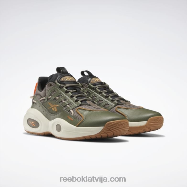 risinājums vidus basketbola apaviem0T464213 Reebok trek grey/hunter green/wild brown