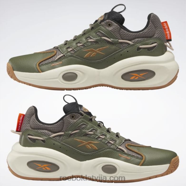 risinājums vidus basketbola apaviem0T464213 Reebok trek grey/hunter green/wild brown