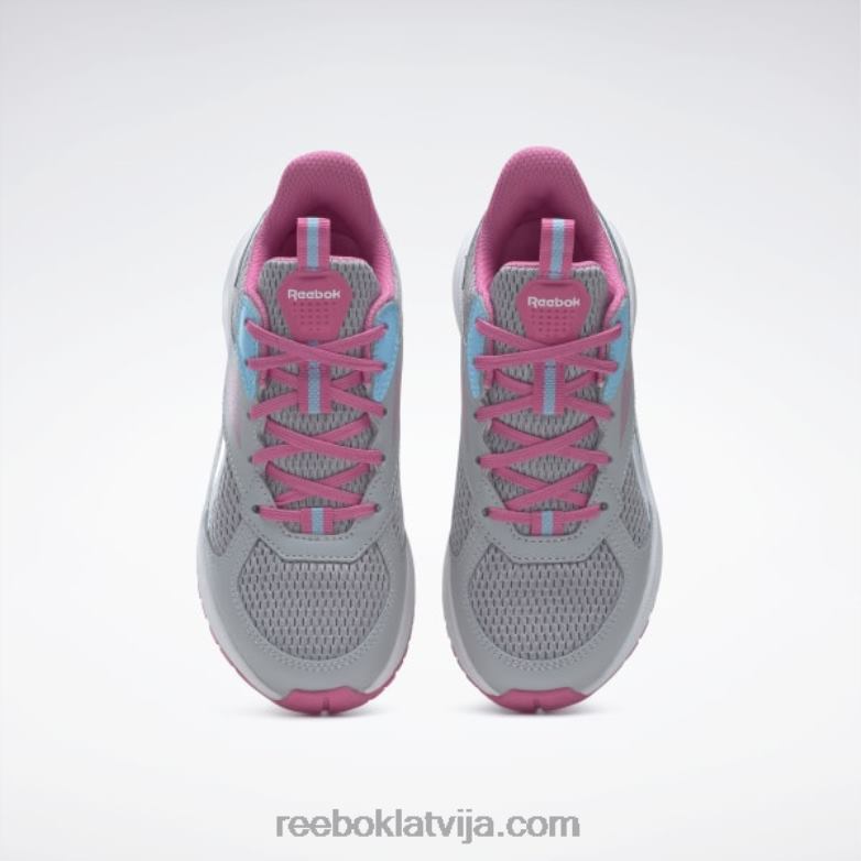 road supreme 4 apavi - pirmsskolas bērni 0T4641441 Reebok tīri pelēks 3/īsts rozā/digitāli zils