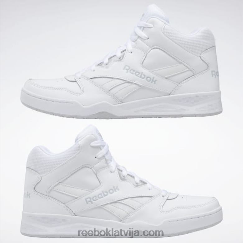 royal bb 4500 hi 2 vīriešu basketbola apavi0T4641064 Reebok balts/lgh vienkrāsains pelēks