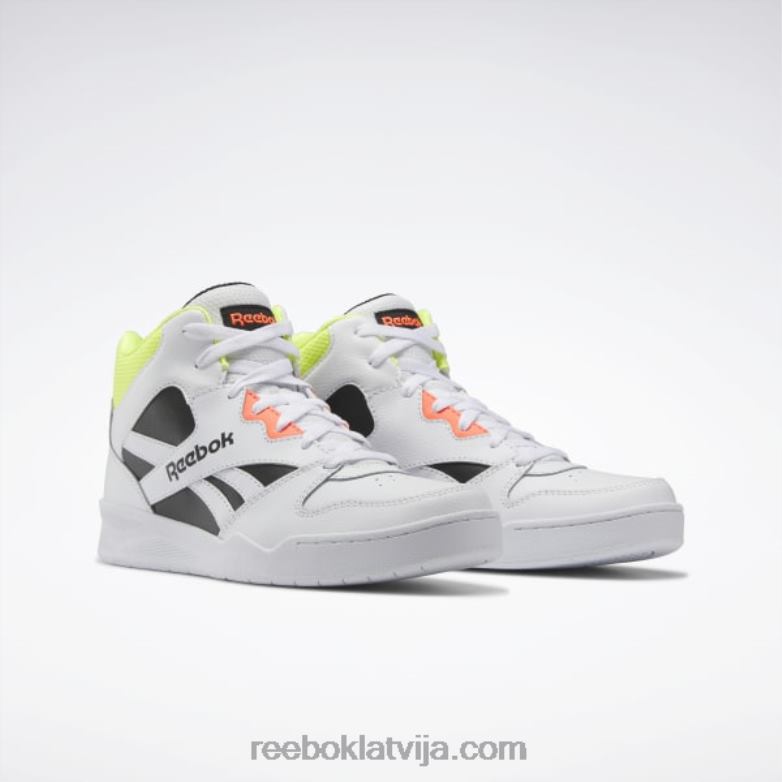 royal bb 4500 hi 2 vīriešu basketbola apavi0T4641112 Reebok ftwr white/core black/solar acid yellow