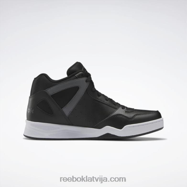 royal bb 4590 basketbola apavi vīriešiem 0T4641121 Reebok kodols melns/tīri pelēks 7/tīri pelēks 6