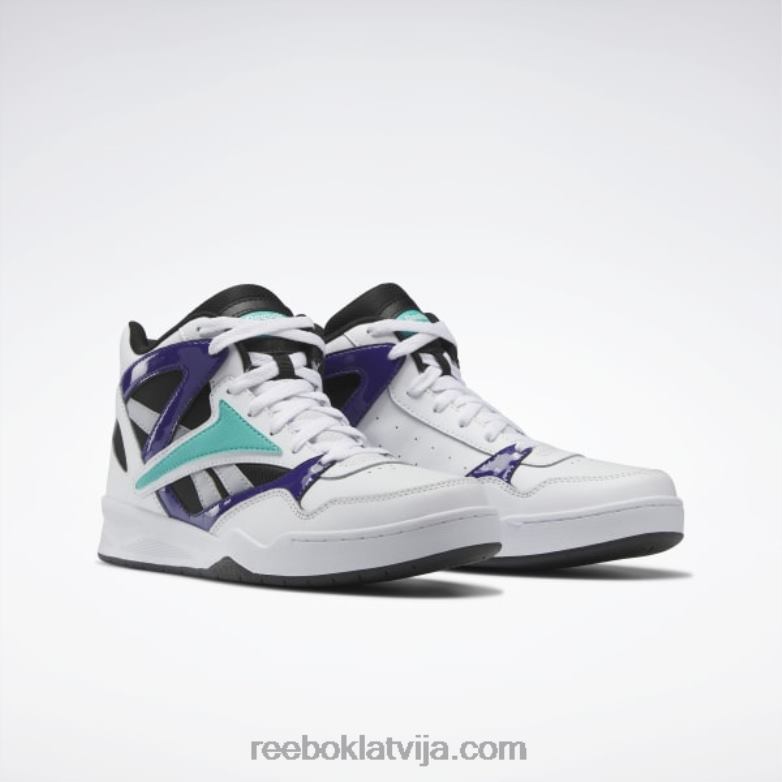 royal bb 4590 basketbola apavi vīriešiem 0T4641163 Reebok ftwr white/core black/classic teal