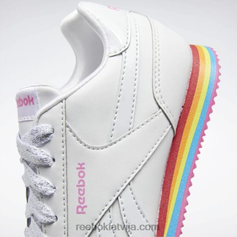 royal cl jog 3 kurpes - pirmsskolas bērni 0T4641419 Reebok ftwr balts/īsts rozā