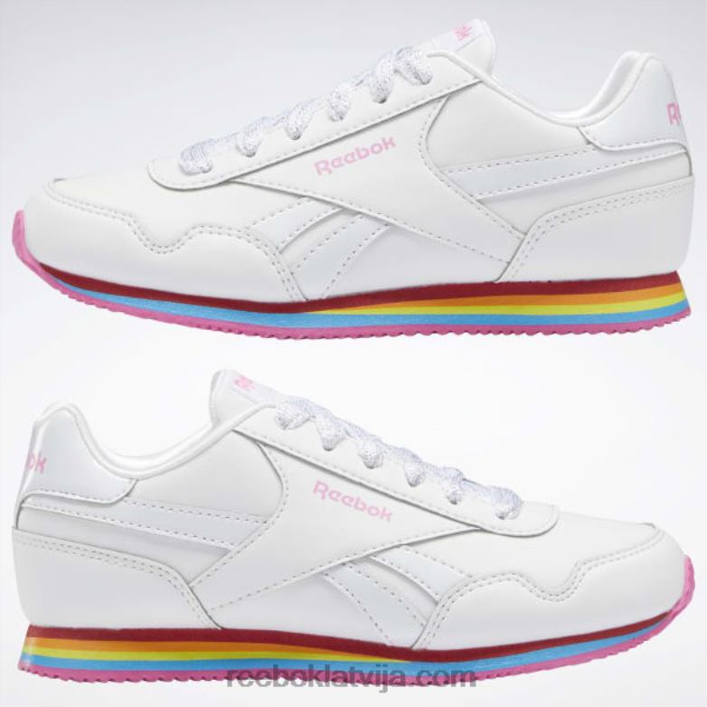 royal cl jog 3 kurpes - pirmsskolas bērni 0T4641419 Reebok ftwr balts/īsts rozā