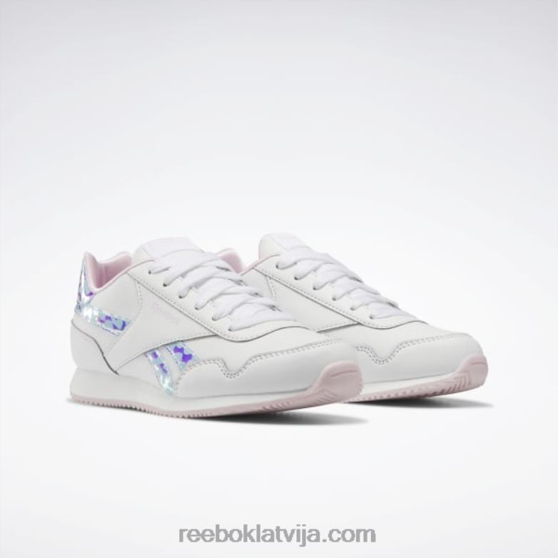 royal classic jog 3 kurpes - pirmsskolas vecuma bērni 0T4641446 Reebok ftwr balts/pikseļu rozā