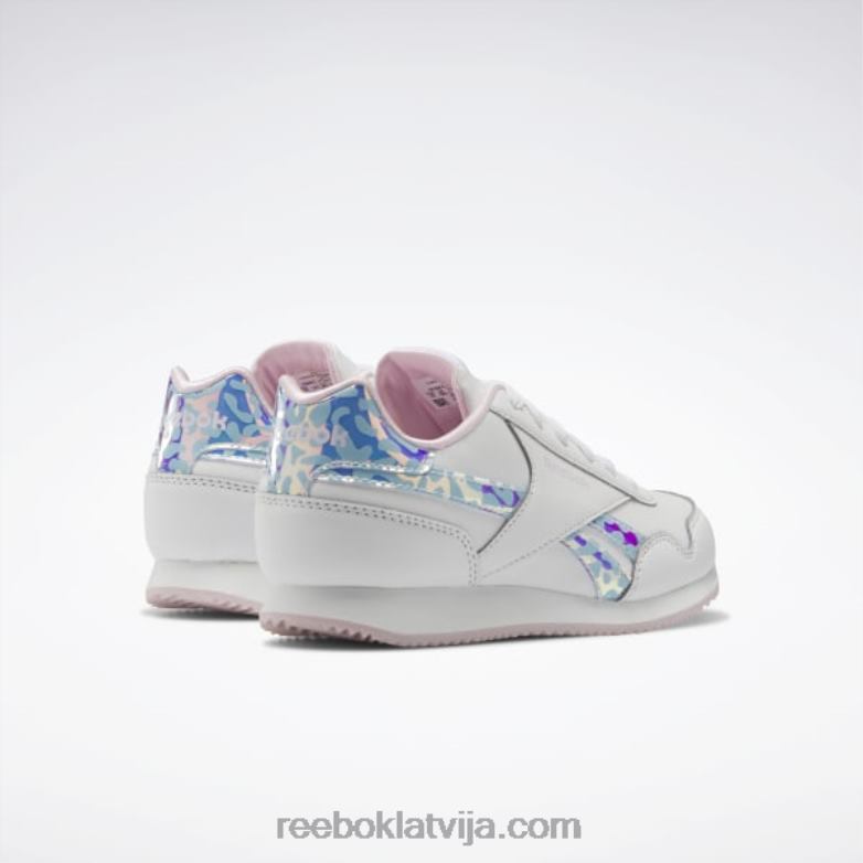 royal classic jog 3 kurpes - pirmsskolas vecuma bērni 0T4641446 Reebok ftwr balts/pikseļu rozā