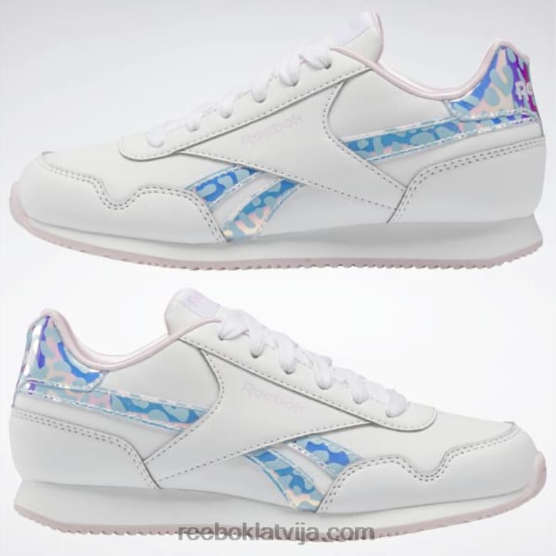 royal classic jog 3 kurpes - pirmsskolas vecuma bērni 0T4641446 Reebok ftwr balts/pikseļu rozā