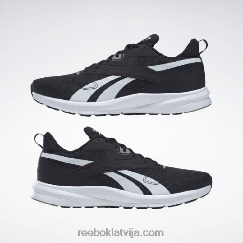 runner 4 4e vīriešu skriešanas apavi0T4641123 Reebok kodols melns/tīri pelēks 5/ftwr balts
