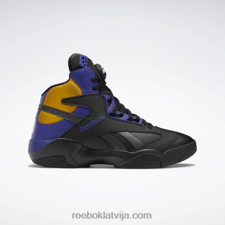 shaq attaq basketbola apavi vīriešiem 0T4641034 Reebok kodols melns/trekns violets/kolēģisks zelts