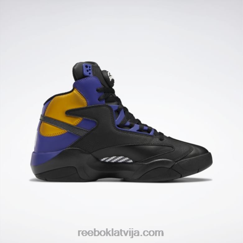 shaq attaq basketbola apavi vīriešiem 0T4641034 Reebok kodols melns/trekns violets/kolēģisks zelts