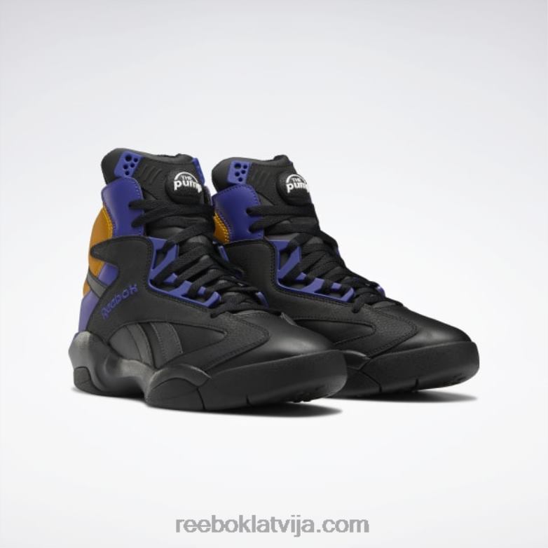shaq attaq basketbola apavi vīriešiem 0T4641034 Reebok kodols melns/trekns violets/kolēģisks zelts