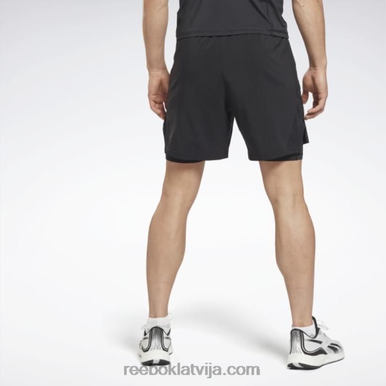 skrienot divi-vienā šorti vīriešiem 0T4641169 Reebok melns