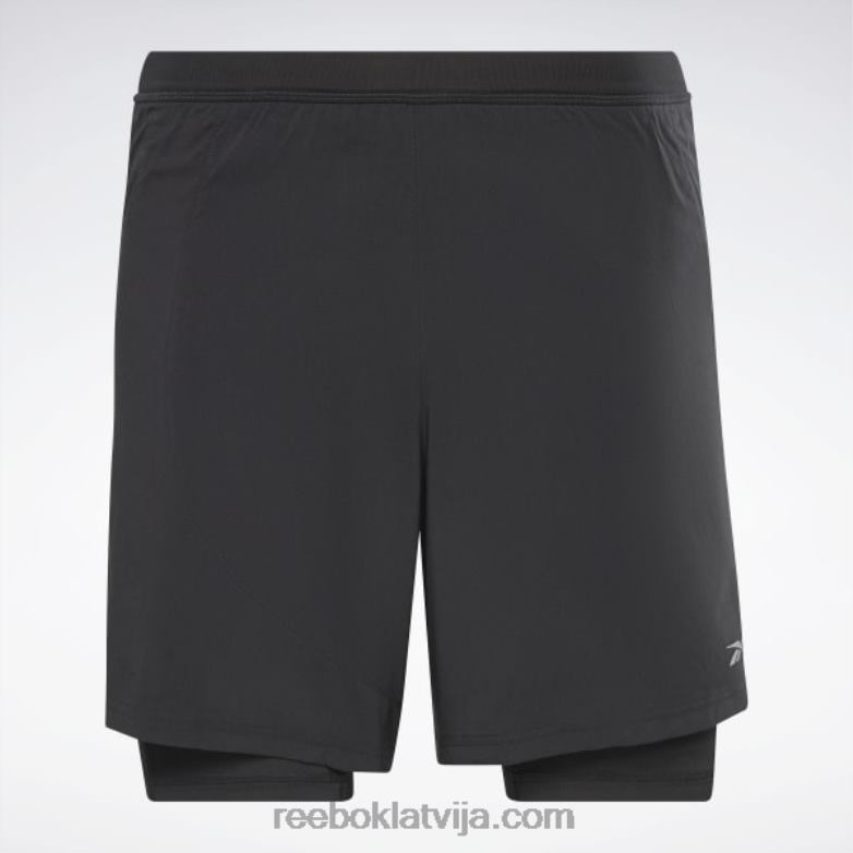 skrienot divi-vienā šorti vīriešiem 0T4641169 Reebok melns