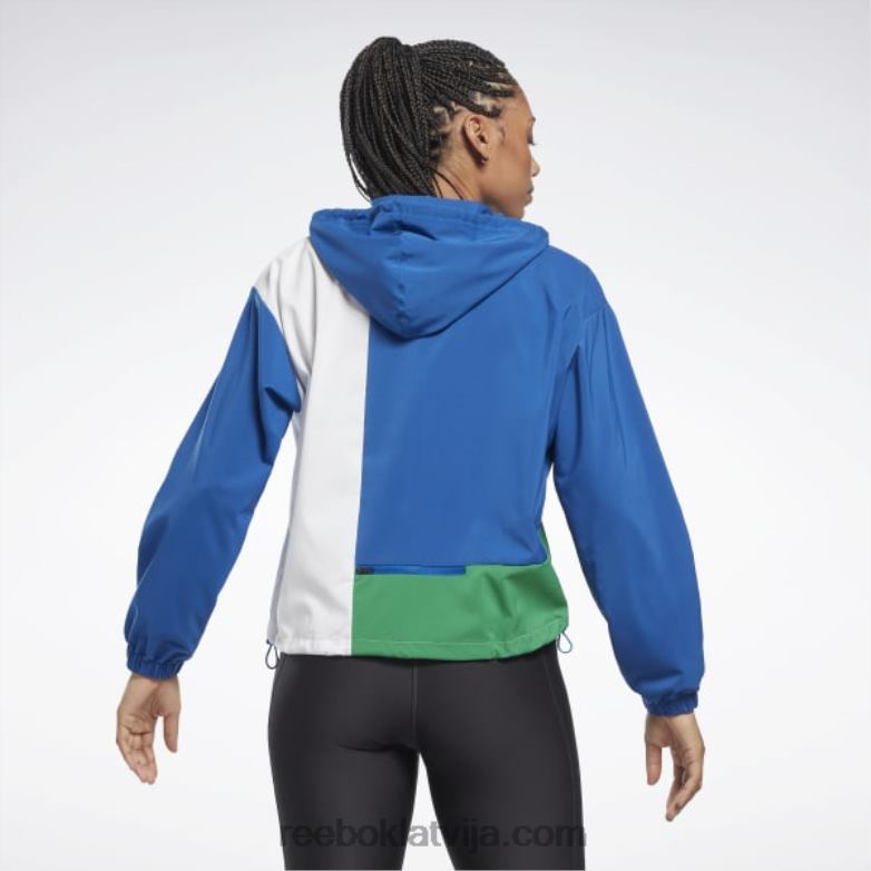 skriešanas austa jaka sievietes 0T464711 Reebok vektors zils